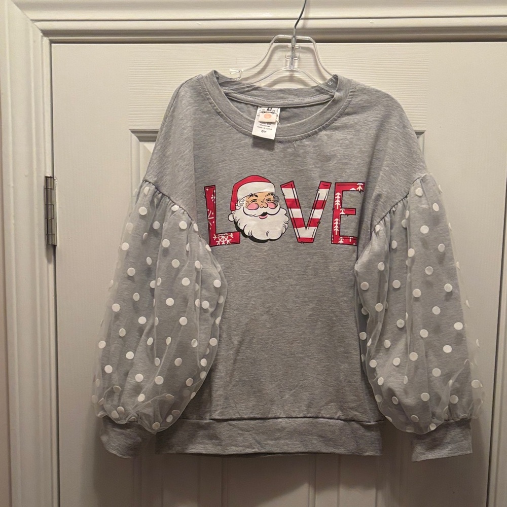 NWT MIA Belle Santa Love Graphic Sweatshirt